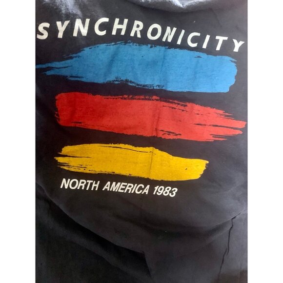 The POLICE Vintage SYNCHRONICITY Concert Tee - Authentic 1983 Tour T-Shirt - Picture 3 of 5